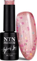 DRM NTN Premium UV/LED Gellak Impression Roze Met Holografische Deeltjes 5g. #257 - Roze - Glanzend - Gel nagellak