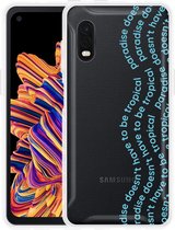 Galaxy Xcover Pro Hoesje Tropical Paradise - Designed by Cazy