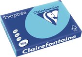Clairefontaine Trophée Pastel, gekleurd papier, A3, 80 g, 500 vel, helblauw 5 stuks
