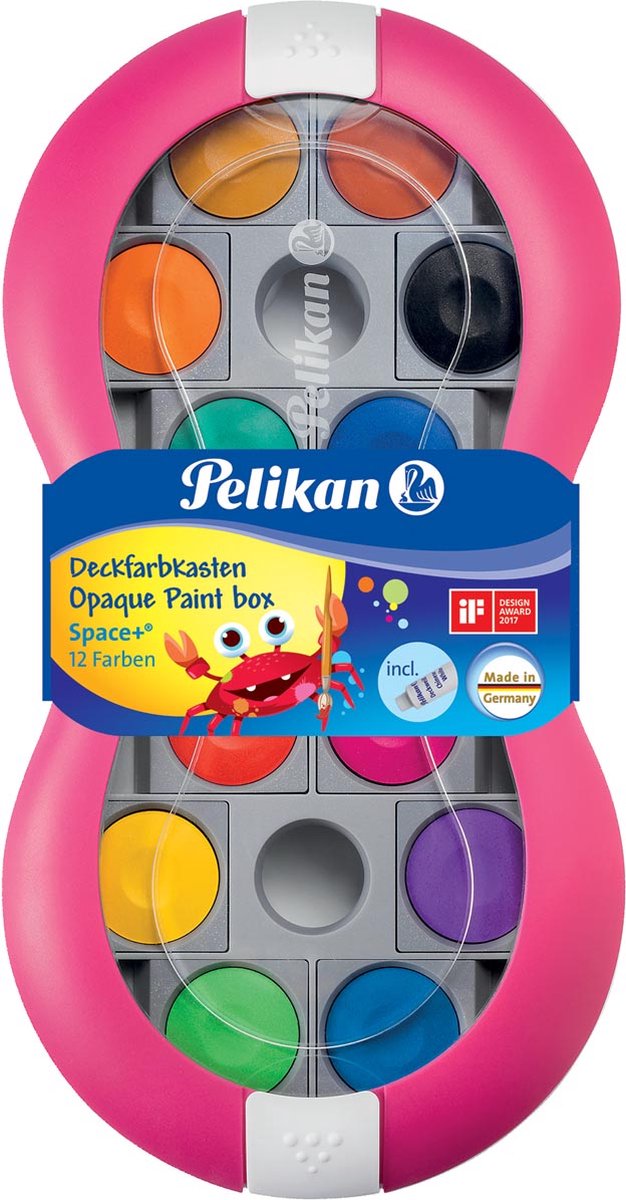 Pelikan dekverfdoos space+ 735 sp/12 - magenta - 12 kleuren afbeelding