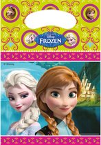 Frozen thema feestzakjes - 12x stuks - uitdeelzakjes/snoepzakjes/traktaties zakjes