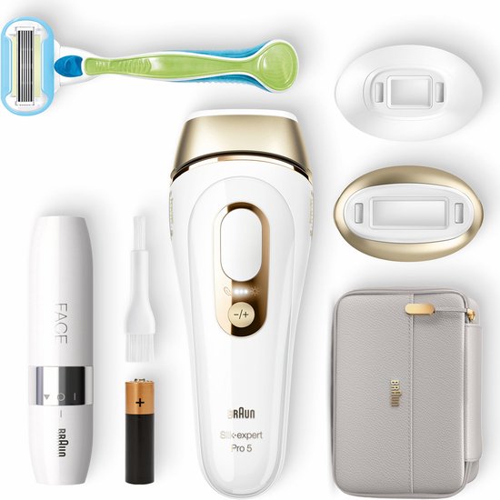 Braun Épilateur à Lumière Pulsée Silk-Expert Pro IPL PL 5117 Blanc