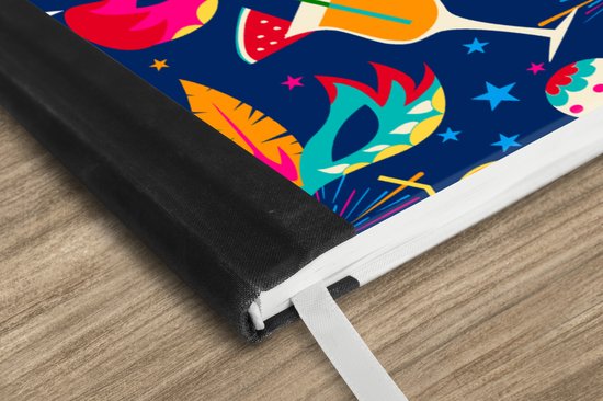 Carnet - Cahier - Carnaval - Brésil - Motifs - Carnet - Format A5 - Bloc-notes