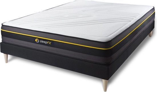 Matelas + sommier 160x200 + couette + 2 oreillers Sleepfit Soft