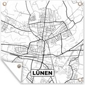 Tuin poster Stadskaart - Kaart - Lünen - Plattegrond - 200x200 cm - Tuindoek