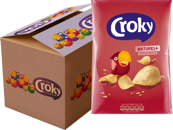 Croky Chips Naturel - 20 x 40 gram