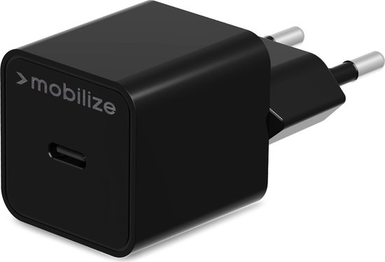 Mobilize Single USB-C Chargeur Power Delivery 20W - Zwart