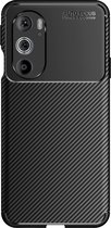 Cazy Motorola Edge 30 Pro Rugged TPU Case Telefoonhoesje - Zwart