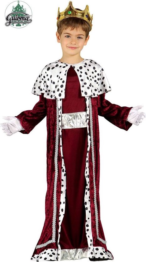 Koning Prins & Adel Kostuum | Drie Koningen Rood Fluweel | Jongen | - jaar | Kerst | Verkleedkleding