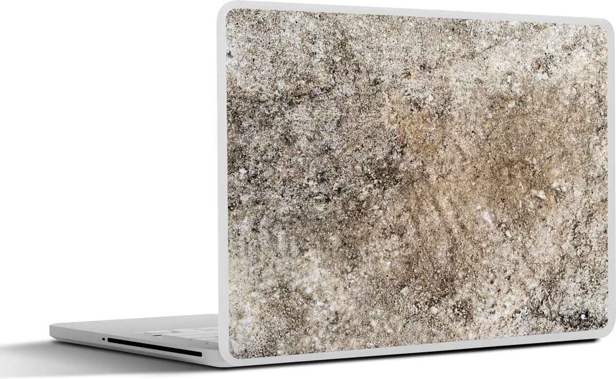 Laptop sticker - 15.6 inch - Beton print - Roest print - Industrieel - 36x27,5cm - Laptopstickers - Laptop skin - Cover