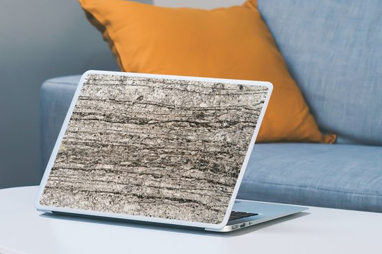 Autocollant pour ordinateur portable - 15,6 pouces - Pierres - Vintage - Impression rouille - Industriel - 36 x 27,5 cm - Autocollants pour ordinateur portable - Protection pour ordinateur portable