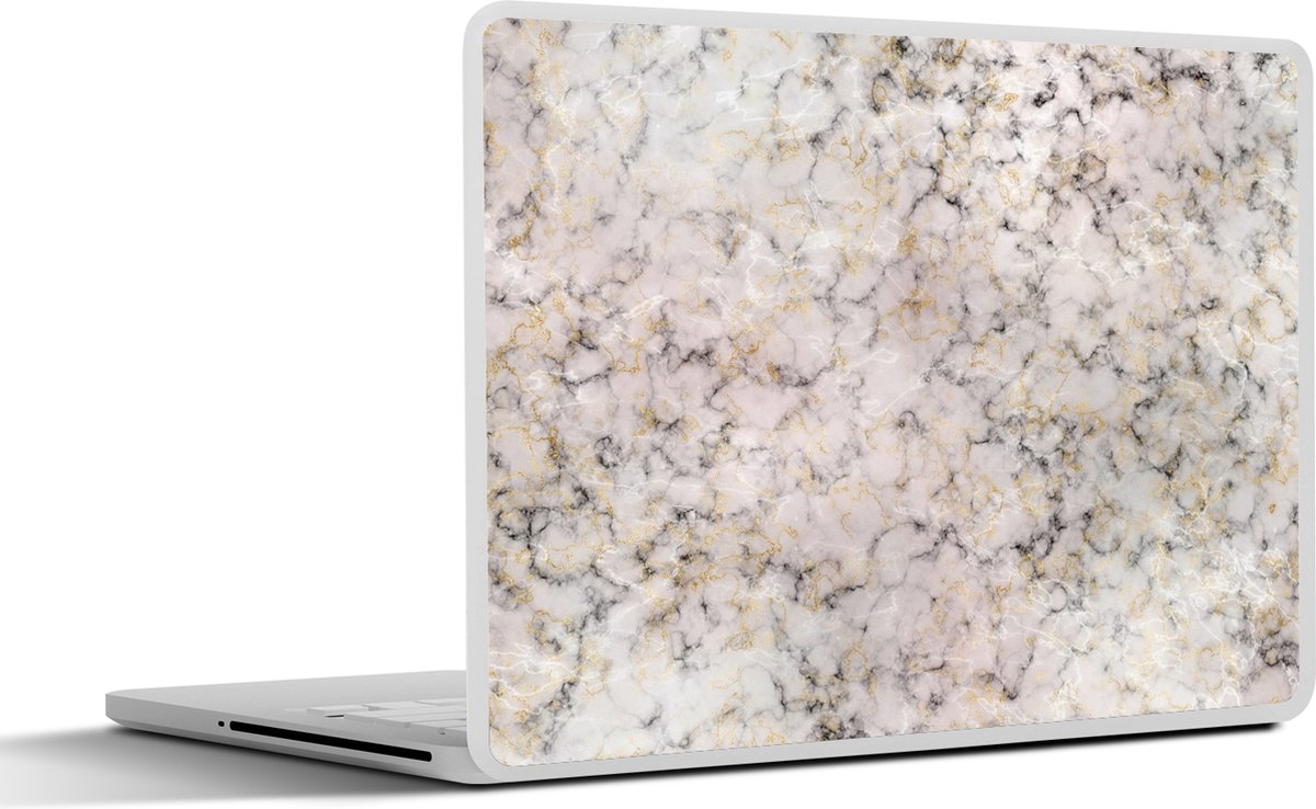 Laptop sticker - 10.1 inch - Marmer print - Agaat - Abstract - Edelstenen - 25x18cm - Laptopstickers - Laptop skin - Cover