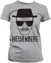 Dames T-shirt Breaking Bad Heisenberg grijs S