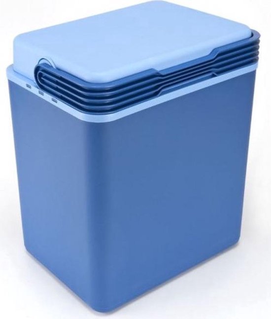 Grote koelbox donkerblauw 32 liter 40 x 30 x 45 cm incl. 6 koelelementen van Bo-Camp — afbeelding 2