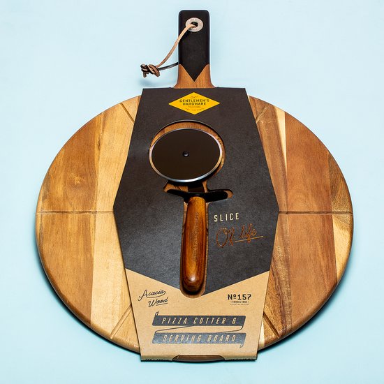 Gentlemen's Hardware Pizza Cutter & Serving Board