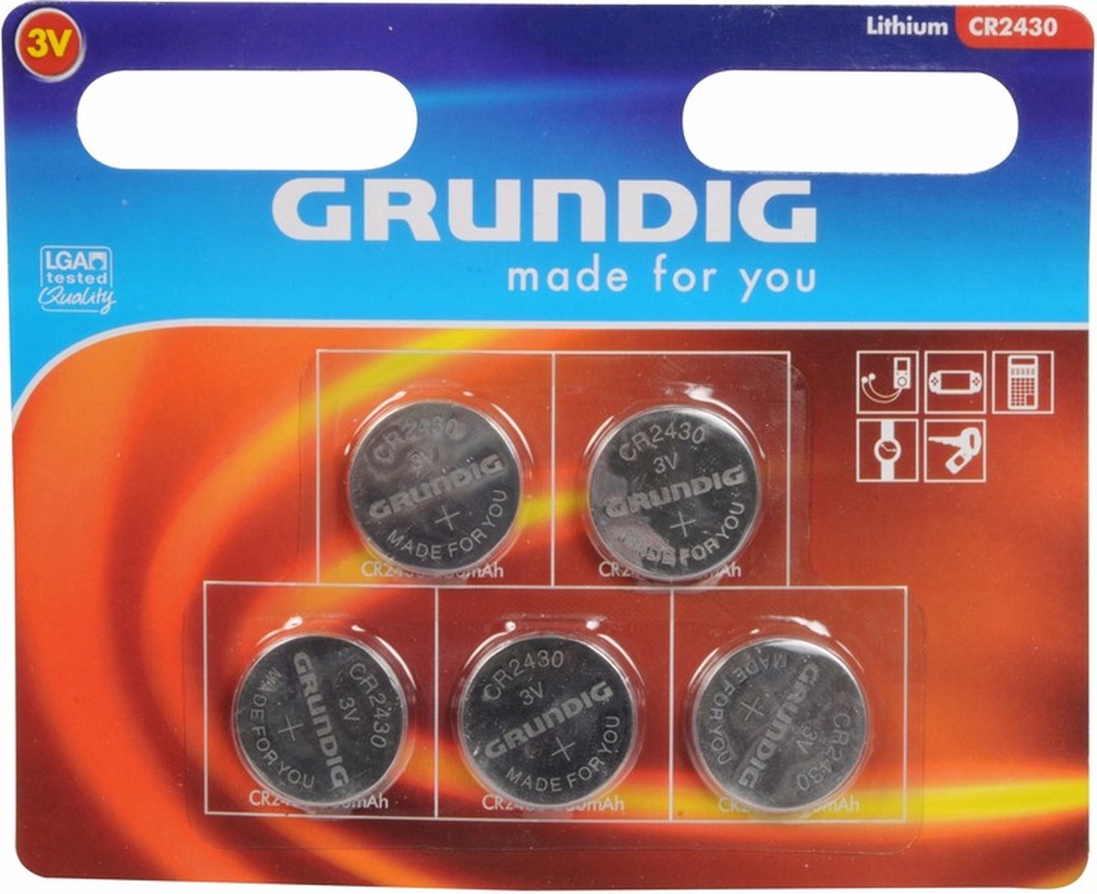 Grundig Knoopcel batterijen - 20x stuks - CR2430 - 3V - knoopcelbatterijen / knoopbatterijen
