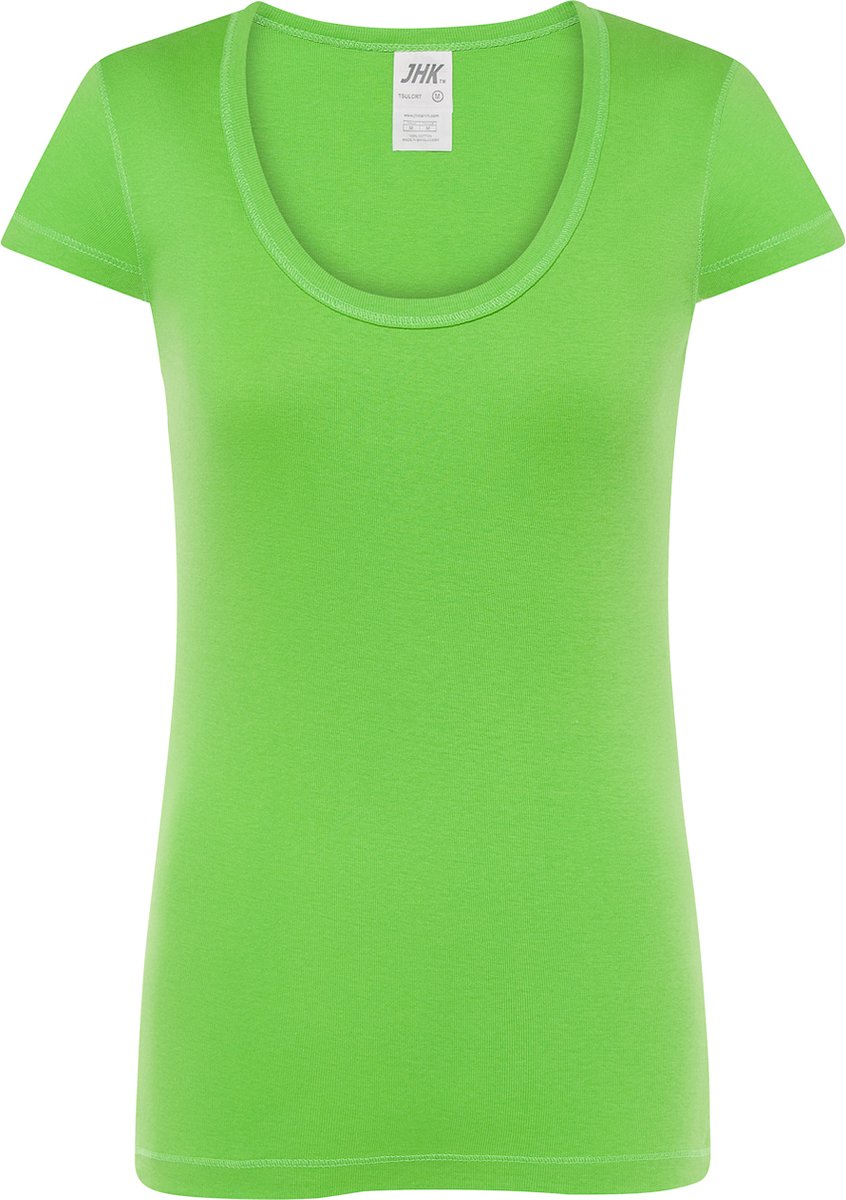 5-pack dames T-shirt Creta lime XL