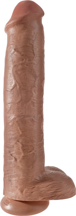 King Cock Realistische XL Dildo Met Balzak - 41 cm