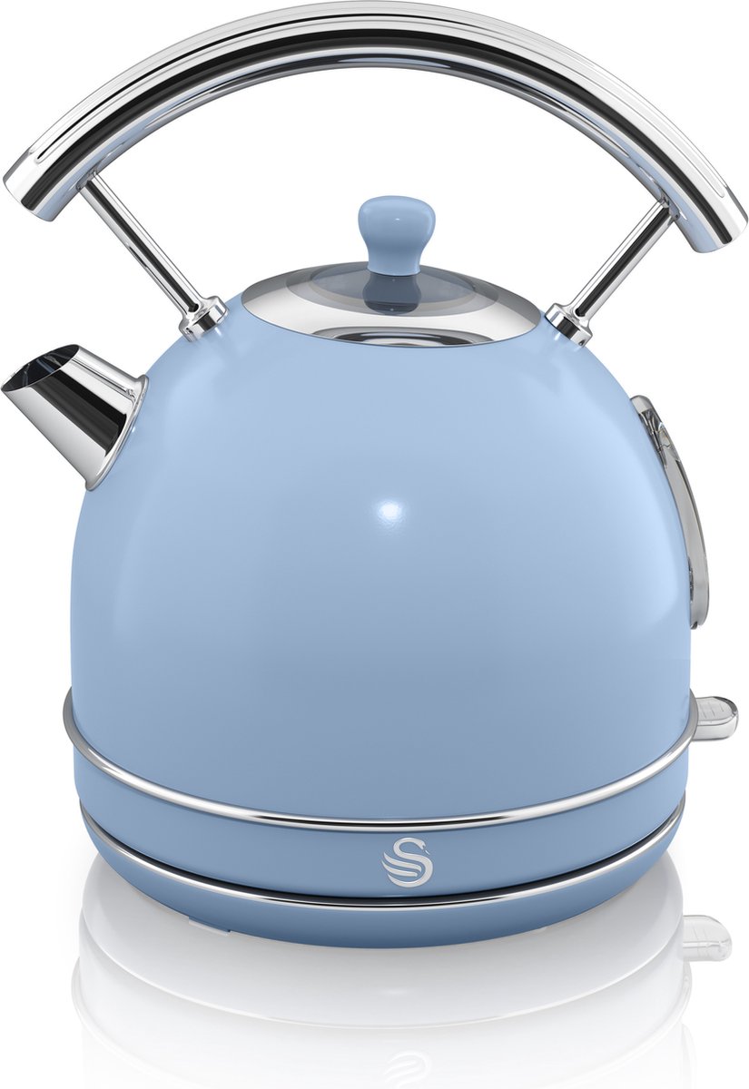 Swan Retro Waterkoker 1.8 Liter Blauw