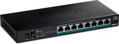 Trendnet TPE-TG380 commutateur réseau Non-géré 2.5G Ethernet (100/1000/2500) Connexion Ethernet, supportant l'alimentation via ce port (PoE) Noir