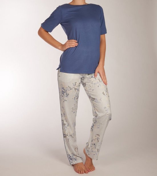 Pastunette Pyjama lange broek - 520 Blue - maat 48 (48) - Dames Volwassenen - Viscose- 25221-302-2-520-48