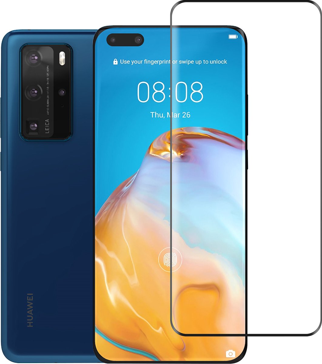 Huawei P40 Pro Transparant Screenprotector - Gehard glas