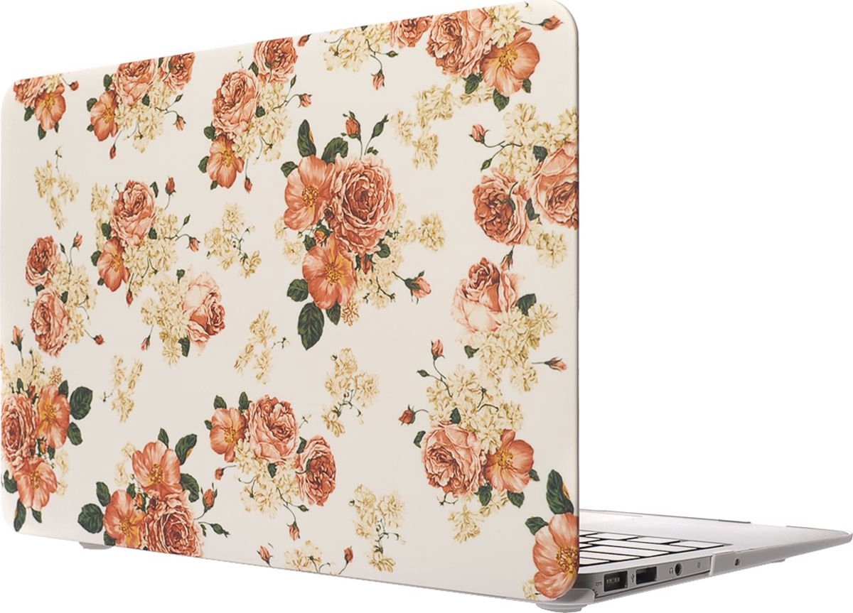 Apple MacBook Air 13 (2010-2019) Case - Mobigear - Design Serie - Hardcover - Flowers - Apple MacBook Air 13 (2010-2019) Cover