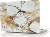 Mobigear Laptophoes geschikt voor Apple MacBook Pro 15 Inch (2008-2012) Hoes Hardshell Laptopcover MacBook Case | Mobigear Marble - Bruin - Model A1286