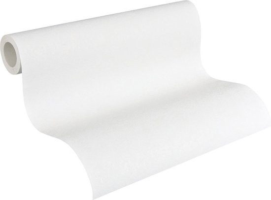 Pleister-look behang Profhome 248718-GU overschilderbaar vliesbehang licht gestructureerd in spachtelputz look mat wit 5,33 m2