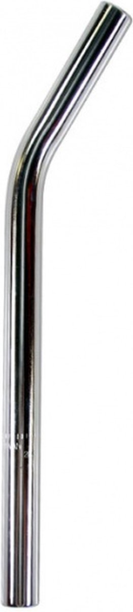 Tige de Selle Courbée Bmx 25.4 X 360 Mm Acier Argent