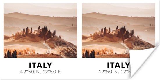 Poster Italië - Toscane - Landschap - 120x60 cm