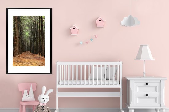 Cadre photo avec affiche - Automne - Décoration rurale - Forêt - 80x120 cm - Cadre pour affiche