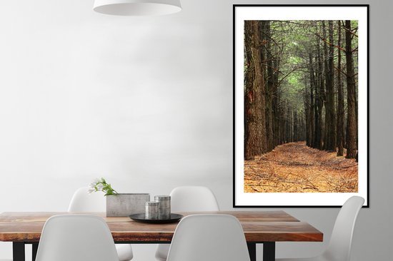 Cadre photo avec affiche - Automne - Décoration rurale - Forêt - 80x120 cm - Cadre pour affiche