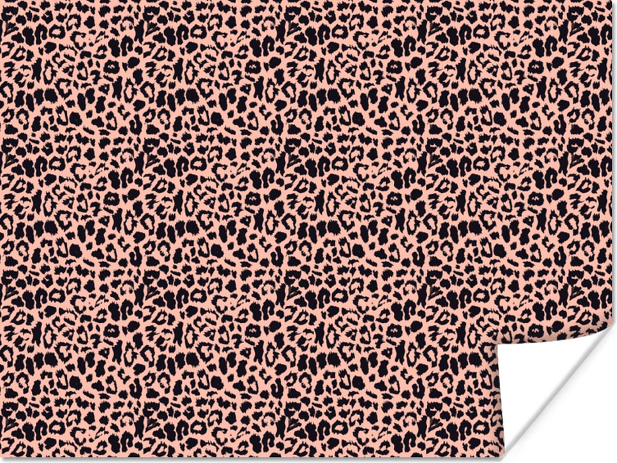 Poster Luipaardprint - Roze - Dieren - 40x30 cm