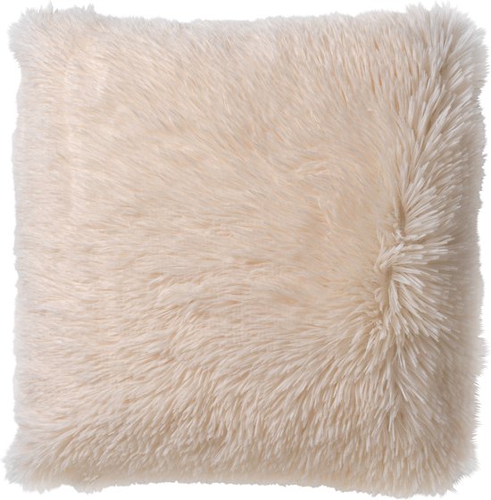 Housse de coussin Dutch Decor Fluffy 60x60 cm White neige
