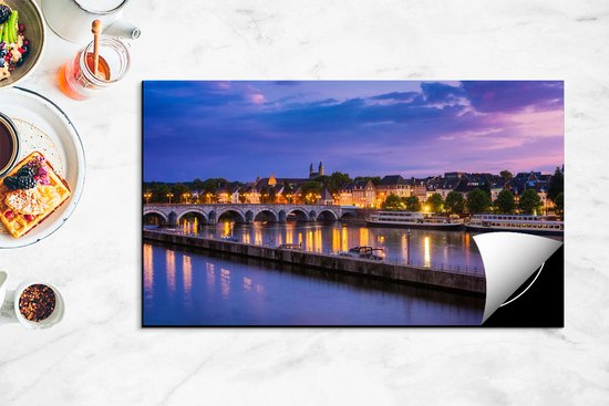 Chefcare Inductie Beschermer Maastricht Maas Rivier bij de Sint Servaasbrug - 91,2x52 cm - Afdekplaat Inductie - Kookplaat Beschermer - Inductie Mat