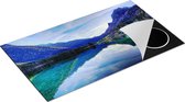 Chefcare Inductie Beschermer Meer met Weerkaatsing in de Bergen - 91,2x52 cm - Afdekplaat Inductie - Kookplaat Beschermer - Inductie Mat