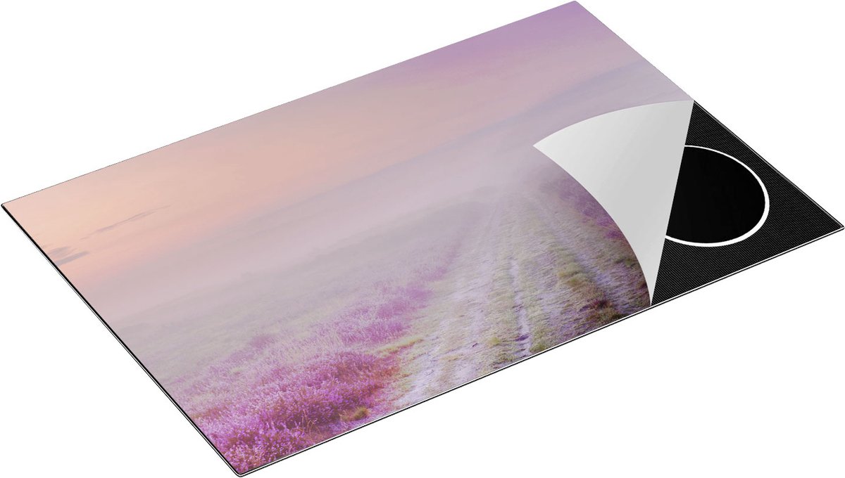 Chefcare Inductie Beschermer Pad in de Weide tijdens de Mist - 80x52 cm - Afdekplaat Inductie - Kookplaat Beschermer - Inductie Mat