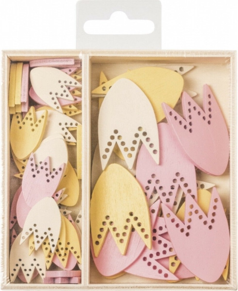 Hout Ornament Box Tulpen (218001302)