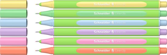 Schneider fineliner - Line-Up – 0,4mm - pastel - 5+1 gratis - S-191085