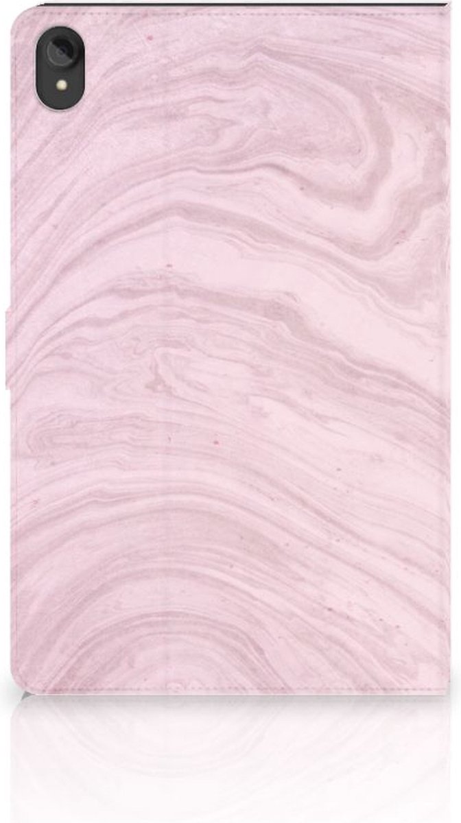 Lenovo Tab P11 | P11 Plus Leuk Tablet hoesje Marble Pink - Origineel Cadeau Vriendin