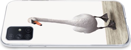 Coque Samsung Galaxy A51 - Enfants - Cygne - Garçons - Meiden - Enfant - Coque de téléphone en Siliconen