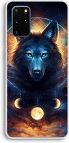 Case Company® - Hoesje geschikt voor Samsung Galaxy S20 Plus hoesje - Wolf Dreamcatcher - Soft Cover Telefoonhoesje - Bescherming aan alle Kanten en Schermrand