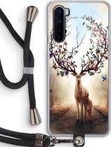 Case Company® - Hoesje met koord geschikt voor OnePlus Nord hoesje met Koord - Seasons Change - Telefoonhoesje met Zwart Koord - Bescherming aan alle Kanten en Over de Schermrand