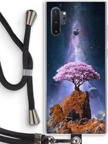Case Company® - Coque Samsung Galaxy Note 10 Plus avec cordon - Ambition - Protection de téléphone avec cordon Zwart - Protection sur tous les côtés et sur les bords de l'écran