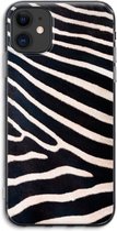 Case Company® - Hoesje geschikt voor iPhone 11 hoesje - Zebra - Soft Cover Telefoonhoesje - Bescherming aan alle Kanten en Schermrand