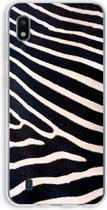 Hoesje geschikt voor Samsung Galaxy A10 hoesje - Zebra - Soft Cover Telefoonhoesje - Bescherming aan alle Kanten en Schermrand