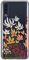Case Company® - Hoesje geschikt voor Samsung Galaxy A50 hoesje - Painted wildflowers - Soft Cover Telefoonhoesje - Bescherming aan alle Kanten en Schermrand