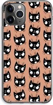 Case Company® - Hoesje geschikt voor iPhone 11 Pro Max hoesje - Kat - Soft Cover Telefoonhoesje - Bescherming aan alle Kanten en Schermrand