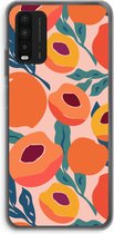 Case Company® - Hoesje geschikt voor Xiaomi Redmi 9T hoesje - Perzik - Soft Cover Telefoonhoesje - Bescherming aan alle Kanten en Schermrand